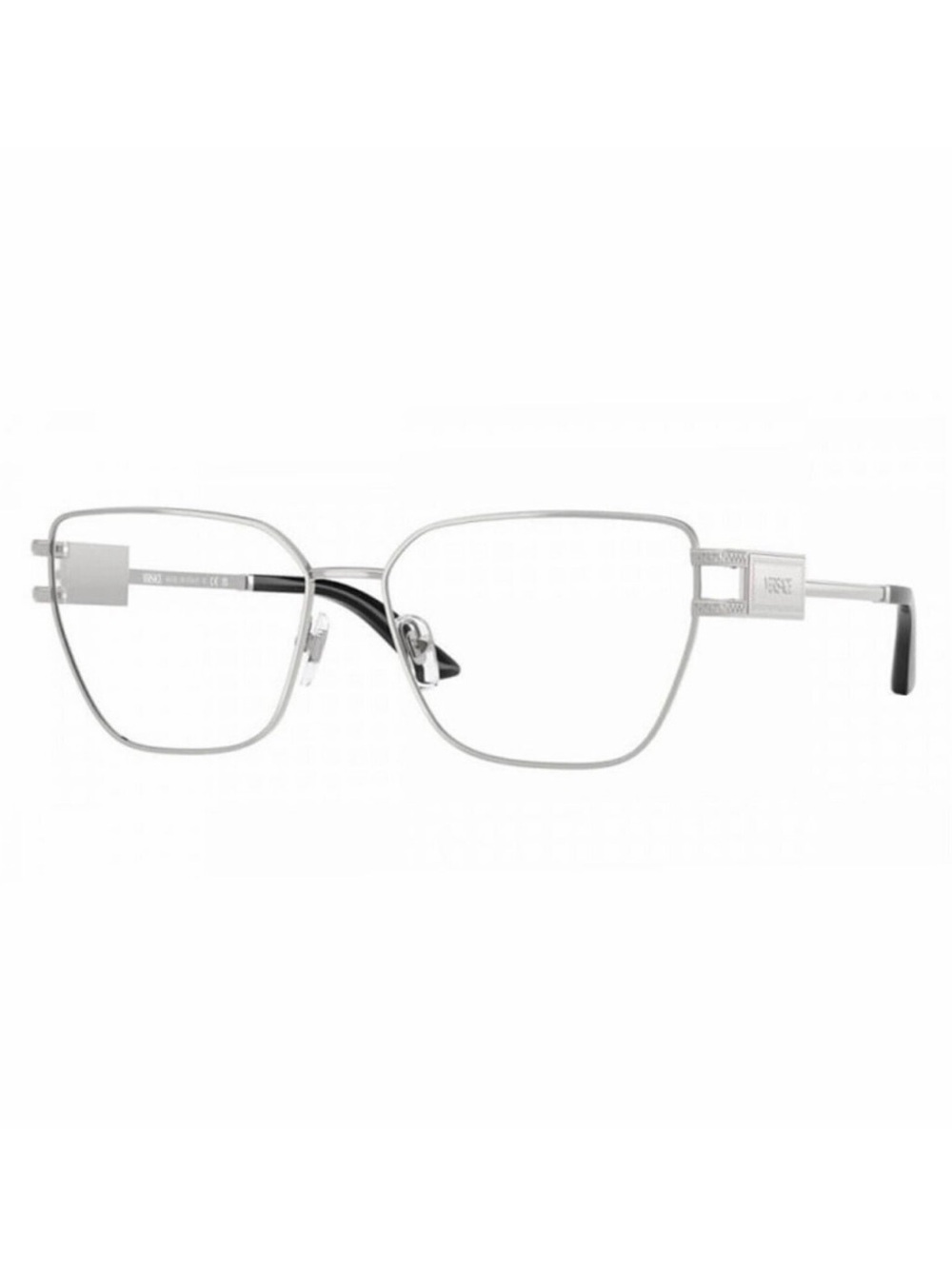 NEW Versace VE1301 1000 Silver Eyeglasses Authentic